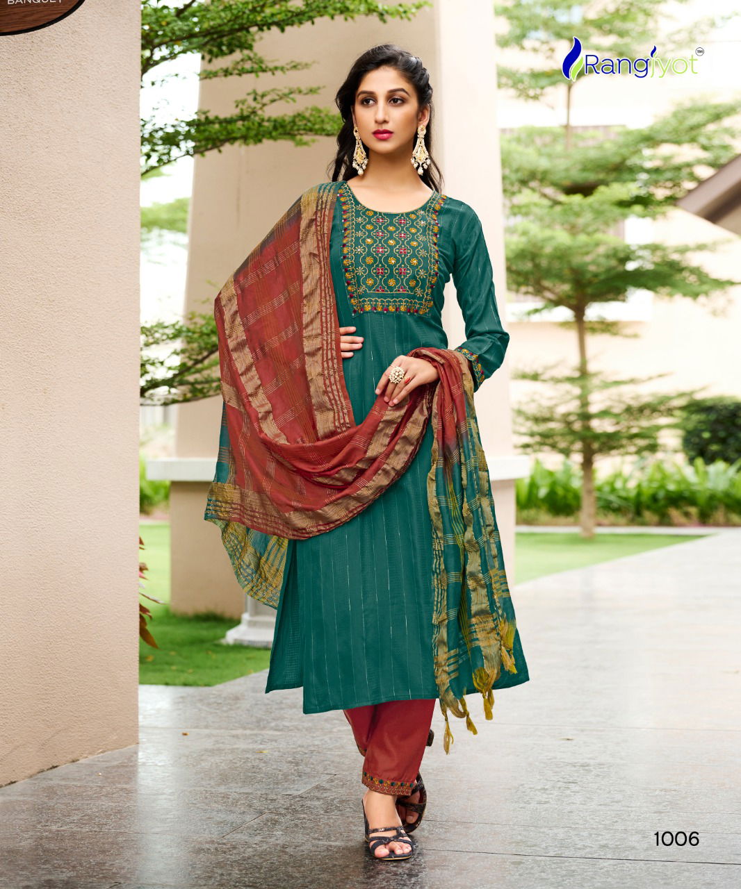 Rangjyot Anusha New Designer Exclusive Wear Fancy Kurti Pant With Dupatta Collection